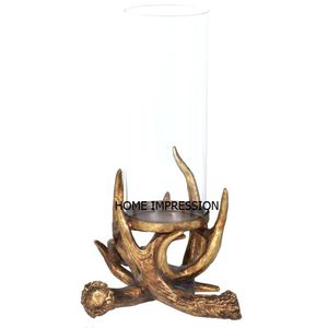 Grand bois de cerf bougeoir en métal fait à la main en métal bois de cerf bougeoir maison Table bougeoir décoratif à un prix raisonnable - Product Image 3