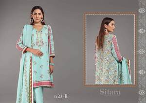 Nouveaux arrivages de vêtements d'été vente sur pakistanaise top vente 3 pcs robes Robe non cousue tissu de pelouse dames vêtements d'été costume - Product Image 2