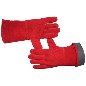 Guantes de Soldadura MIG de Cuero Vacuno de Primera Calidad, Resistentes al Calor y al Fuego, Protección para las Manos, Duraderos, Flexibles, Antivibración, Antideslizantes - Product Image 2