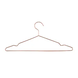 Wholesale Factory Price Cheap Hanger in Black,Rose Gold Custom Anti Slip Metal Clothes Hanger