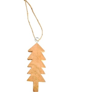 Ornement suspendu d'arbre de noël en bois empilable pour décoration de noël à utiliser avec arbre en corde suspendue - Product Image 1