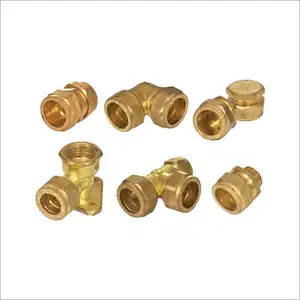 standard quality Brass Compression Fittings Brass Pipe Fittings By Trusted JIANZHI Socket Reducing Elbow Gi Plumbing Material