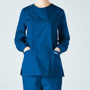 Conjuntos de Uniformes Médicos de Manga Larga con Cuello en V de Popelina de Alta Calidad Unisex, Cómodos para el Trabajo en Hospitales, Modernos y con Logotipo Personalizado - Product Image 5