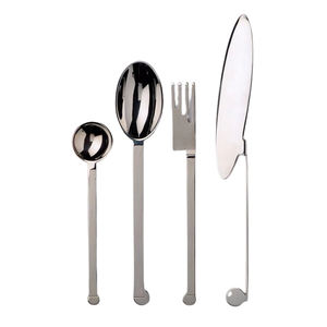 Juego de Cubiertos de Acero Inoxidable Pulido Plateado de Alta Calidad para Cocina, Restaurantes y Hoteles - Product Image 3