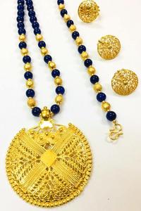 Conjunto de collar y cuentas de estilo étnico para mujer, juego de collar y cuentas de color negro, para fiesta, fabricante de joyería India - Product Image 6