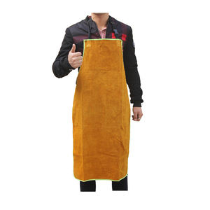 Delantal de soldadura de cuero de alta calidad, delantal de soldadura de cuero de vaca completo con raya ajustable para soldador - Product Image 5