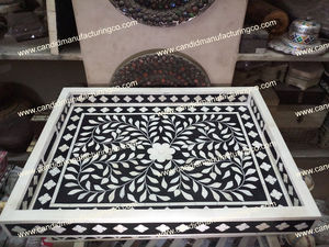 รูปแบบการฝังเรซิ่นอะคริลิคสำหรับห้องครัวอาหารแรงบันดาลใจจากอินเดียถาดเสิร์ฟทำด้วยมือของแม่ - Product Image 4