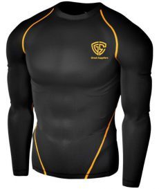 Vêtements de sport fitness, rashguards personnalisés sublimés pour MMA BJJ, manches longues, homme, polyester/nylon, marque personnalisée - Product Image 2