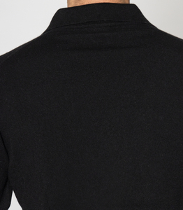 Maglieria da uomo Made in Italy maglione di cashmere invernale 100% scollo a v manica lunga nero - Product Image 4