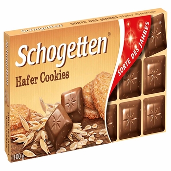 Печенье Schogetten Oat, конфеты с шоколадным батончиком, 100 г