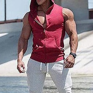 2021 Factory Price Training Workout Muscle Man Top Cotton Plain Gym Tank Top For Men in High Quality - Product Image 5