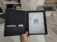Classeur en cuir véritable, support de documents, multifonctionnel, professionnel, porte-documents avec boucle, sac de porte-documents