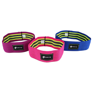 Venta al por mayor logotipo personalizado elástico fitness entrenamiento gimnasio en casa hip ejercicio tela botín bandas elásticas de resistencia - Product Image 3