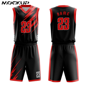 Maillot de basket-ball personnalisé pour hommes, Design personnalisé avec nom, Sublimation, 2019 - Product Image 3