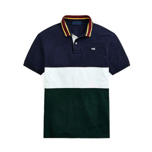 Polo ajustado Unisex, Camisa de algodón y poliéster con logotipo personalizado bordado, venta al por mayor - Product Image 1