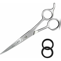 Ciseaux de coiffure allemandes en acier inoxydable 4Cr13, outils de Salon avec peigne, lame et droite, de qualité supérieure, 1 pièce, 6.5 pouces