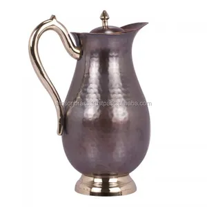 High Quality Metal Copper Pitcher Metal Brass & Copper Decorative Jug for Restaurant Drinkware Pitcher