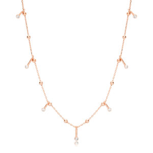 Collier de chaîne en pierre Zircon brillant, bijoux, meilleure vente, en argent turc, tendance, vente en gros - Product Image 4