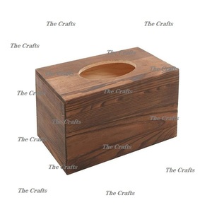 Boîte à mouchoirs en bois porte-serviettes pour mariage Restaurant Table décoration accessoires boîte à mouchoirs en vrac - Product Image 4