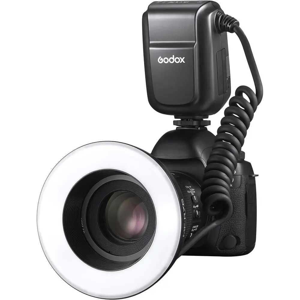 Godox MF-R76 RING76 5000K ماكرو LED مصباح مصمم على شكل حلقة ماكرو ضوء فلاش Speedlite ل DSLR كانون نيكون سوني كاميرا vs ML-150