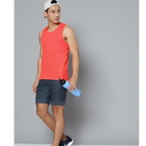 เสื้อกล้ามออกกำลังกายผู้ชายแบบ T-back ผ้าฝ้าย 100% ระบายอากาศได้ดี สั่งทำได้ - Product Image 2