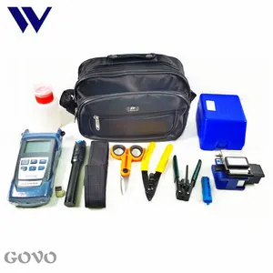 GOVO 고품질 FTTH 도구 가방 키트 OPM -50 ~ + 26dBm GW-10F-B 광섬유 도구 세트