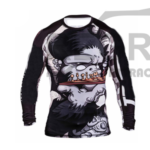 Grapping – chemise de Compression MMA pour hommes, impression personnalisée, technologie OEM longue - Product Image 1