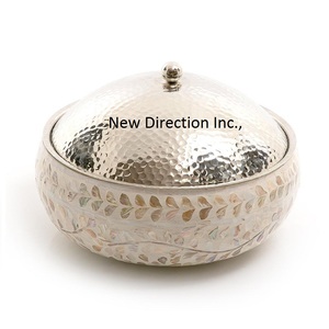 Olla caliente de acero inoxidable con incrustaciones de hueso para el hogar, uso de catering, artículos de mesa, decoración, servicio de comida, olla caliente de doble pared - Product Image 1