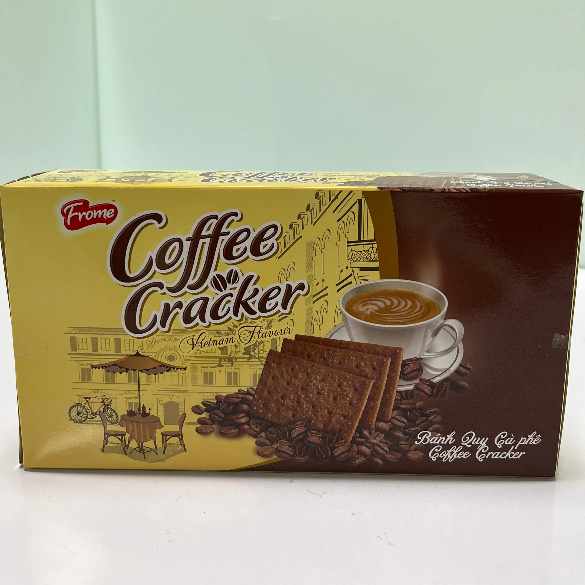 Hot New Crispy Cracker Premium Quality - Coffee Flavour - Packing in Paper Box - Tasty Delicious