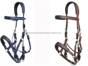 Bride cheval en PVC noir, 1 pièce, nouveau moulinet de poignée en caoutchouc, fabrication en inde - Product Image 2