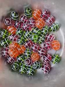 Perles en verre faites à la main de haute qualité, de couleur violette, collection exquise, vente en gros - Product Image 3