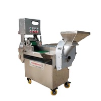 Groente En Fruit Snijmachine Kokosnoot Snijden/Dicing/Versnipperen Machine Dubbele Kop Wortel Cutter