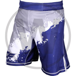 En blanco personalizado poliéster sublimado diseño libre mma pantalones cortos para hombres Spandex/poliéster - Product Image 4
