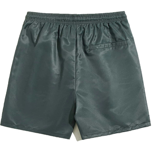 Short de basket en maille Deux poches à ourlet latéral Été Hommes Shorts de plage Slim Fit Polyester Vintage Plain Cotton Swim Short OEM - Product Image 2