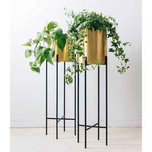 Antique Best Brass Flower Pot Factory Movable Potted Plant Round Flower Pot <b>Stand</b> Modern Flower <b>Stand</b> for Balcony - Product Image 3