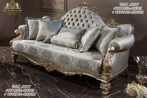 Ensemble de canapés en teck platine moderne, artisanat argenté, meubles de salon, couleur personnalisée, durable - Product Image 2