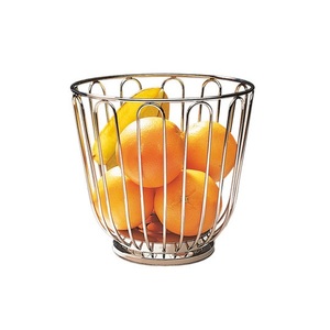 Storage Fruit <b>Vegetable</b> Basket Holder For Kitchen Usage Shiny Finishing Eco Friendly Wire Metal Fruit Basket <b>Stand</b> - Product Image 1