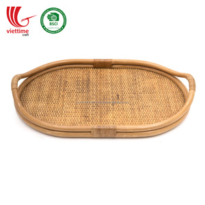 Mây Phục Vụ Khay Cửa Hàng Trái Cây Với Xử Lý Bán Buôn Sản Xuất Tại Việt Nam - Product Image 2