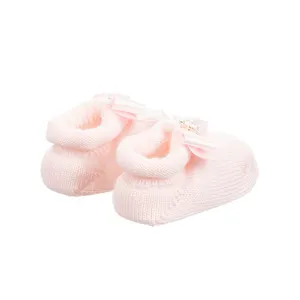 Sıcak satış yenidoğan bebek patik-kız bebek botları toptan fabrİka fİyat pamuk kumaş bebek Bootie özel Logo ile