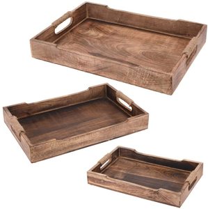 Plateau de cuisine en bois manga, rectangulaire, articles ménagers - Product Image 5