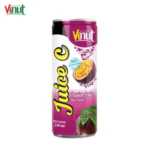 Zumo de fruta de la Pasión 250ml, nuevo embalaje, diseño de embalaje de bebidas, jugo tropical enlatado - Product Image 1