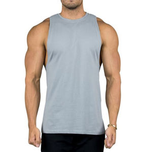 Vêtements décontractés pour hommes, gris, tricotés, respirants, écologiques, anti-boulochage, séchage rapide, grandes tailles, service OEM, unis, les plus vendus - Product Image 1