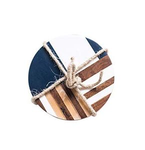 Classic Style Wooden and <b>Epoxy</b> Resin Coaster Set with Stand for Hot and Cold Beverages Wood and Resin Mat and Stand - Product Image 6