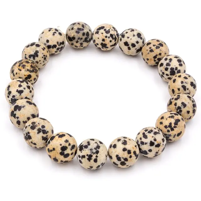 Gemstone Dalmatian Jasper Bead Bracelets : Chakra Beads Bracelet : Wholesale Crystal Bracelet : Buy From N H AGATE