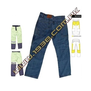 Mezclado Denim y Twaron Keevlaar Cintura alta Regular Tactical Cargo Pants Light Washed para invierno - Product Image 1