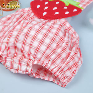 Peleles de Invierno Personalizados de Lujo para Bebés Niños BB2797 con Apliques de Fresa, Spandex/Algodón, Bordado Hecho a Mano, Fabricante Mayorista - Product Image 5