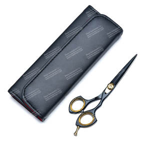 Ciseaux de coupe de cheveux en acier inoxydable coupe incurvée outil de coiffure pour extensions de cheveux - Product Image 1