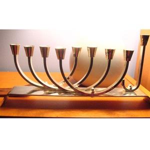 Hunukkah Menorah เชิงเทียนโลหะหัตถกรรมสำหรับ chanukah jews เทศกาลเชิงเทียนอื่นๆที่วางและขวดเทียน - Product Image 1