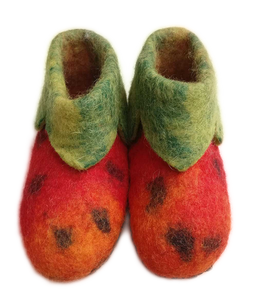 Zapato de calabaza de fieltro de lana hecho a mano, nuevo diseño para invierno y primavera, cierre antideslizante duradero para interiores, hecho en Nepal - Product Image 1