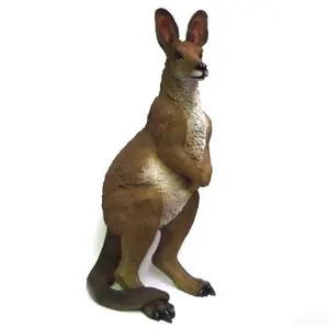 Tượng Điêu Khắc Động Vật Sống Động, Tượng Kangaroo, Trang Trí Nội Thất Gia Đình, Tượng Mô Phỏng Nhựa Thủ Công Chất Lượng Cao